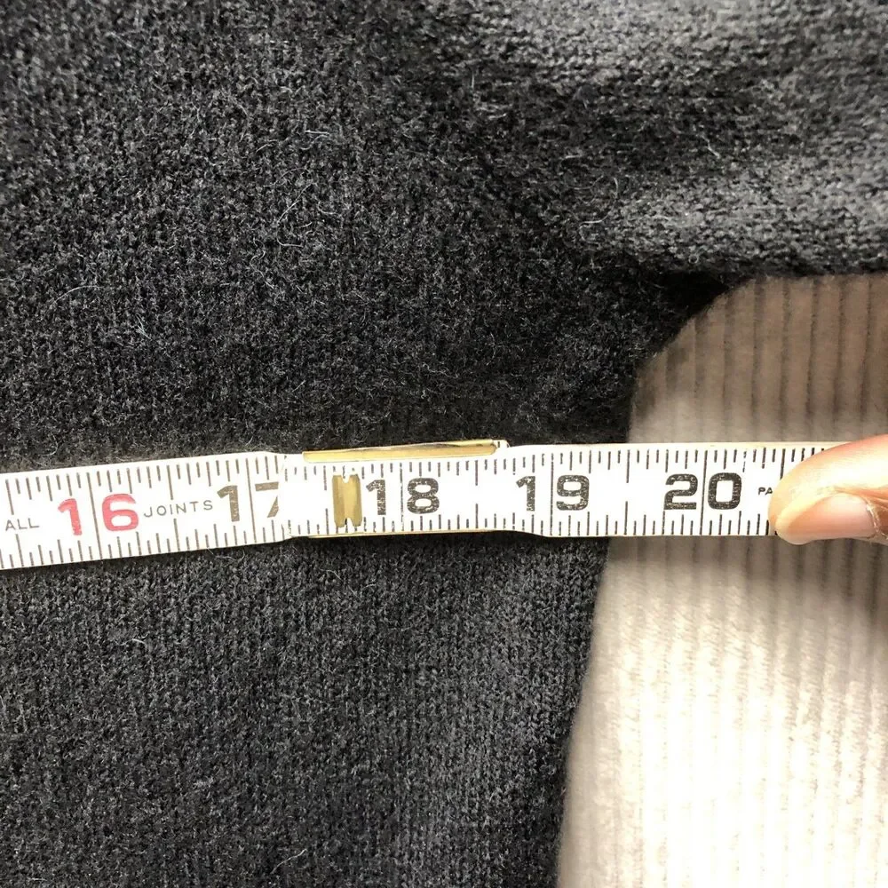 J Crew Sweater Dress Wool Zip Up Turtleneck Mini Long Sleeve Size Unknown